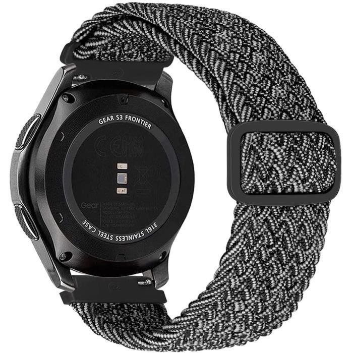Bracelet Compatible avec Samsung Gear S3 Frontier Galaxy Watch 3 45mm Galaxy 46mm Bracelet de Remplacement pour Huawei GT GT 2 1189 mix Gris Achat vente bracelet de montre Cdiscount
