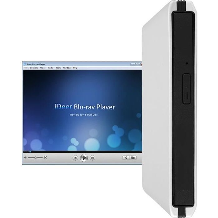Graveur de disque USB3.0 Ordinateur portable Blu-ray haute vitesse Lecteur optique externe Graveur de disque DVD CD Graveur