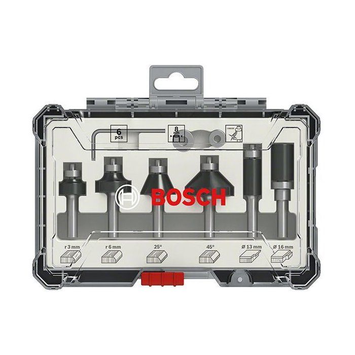 BOSCH Set Fraises bordures tige 6 mm 6 pièces - vue 3