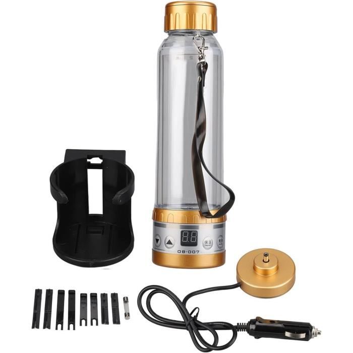 12V 24V Smart Car Bouilloire Électrique, Acier Inoxydable 1300Ml Chaudière À Eau De Voyage