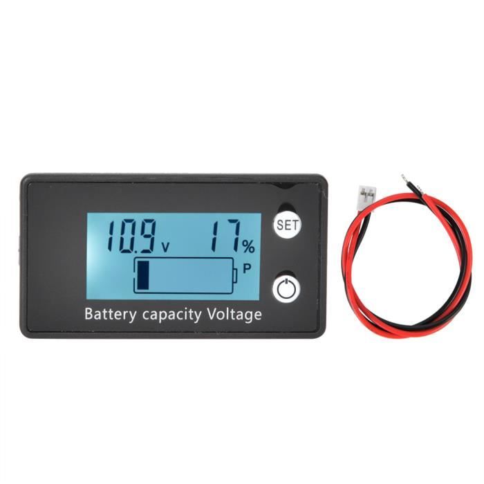 Voltmètre Numérique Linkstyle - Afficheur Batterie 0-120V DC - Alarme Basse Tension & Interrupteur Tactile