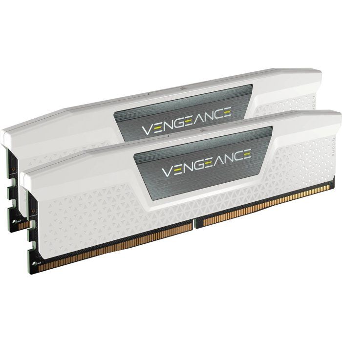 Barrette mémoire - CORSAIR - Vengeance CMK32GX5M2E6000Z36W - 32 Go (2x16 Go) - DDR5 - 6000 MHz - CAS 36 - Blanc - XMP 3.0 - EXPO