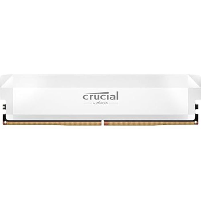 Module de RAM DDR5 – CRUCIAL – Pro 16 Go – 6000 MT/s – UDIMM – CL36 – Blanc