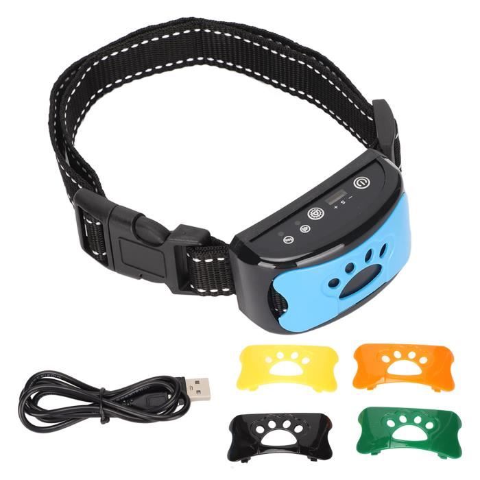 Dilwe collier antiaboiement rechargeable pour chien Collier anti