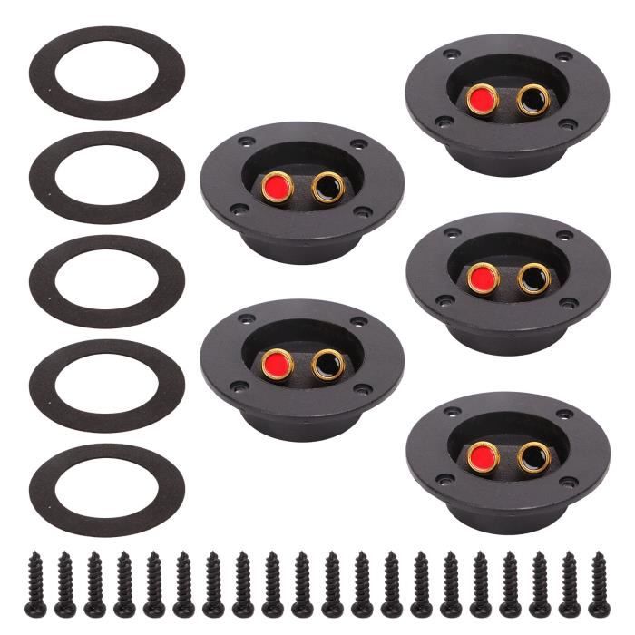 VERYNICE-MAP 20Pcs 2 Voies Haut-Parleur Stéréo Plaque Barrette