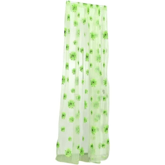 Rideaux En Filet De Coton Blanc, Broderie Fleurie, Voile, Panneaux Drapés, 255-381 Cm