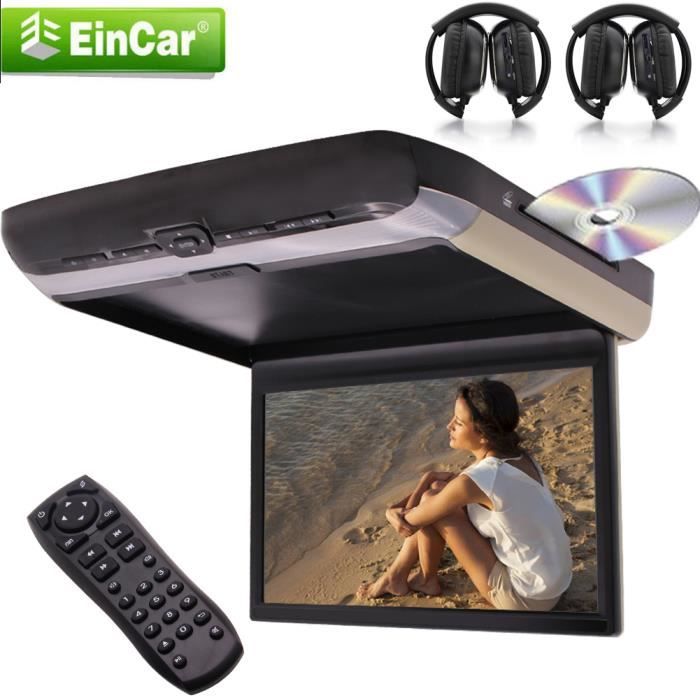 Lecteur Toit Voiture 17.3" Android 8.1 | Écran IPS 1080P Flip Display | WiFi HDMI USB | Pour Enfants Arrière