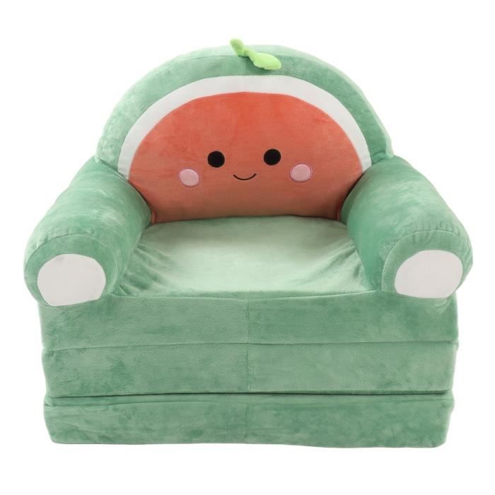 Canapé-Lit Enfants 2-en-1 Pliable | Sans Remplissage | Décoration Peluche Animaux