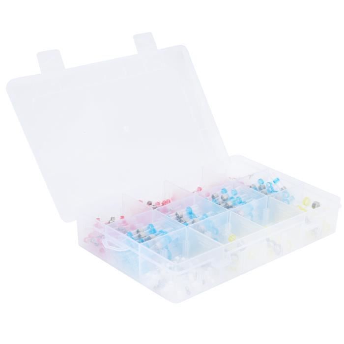 Kit 220 Pièces Connecteurs électriques - Cosses à Sertir, Gaines Thermo, Pour Câblage Auto/maison