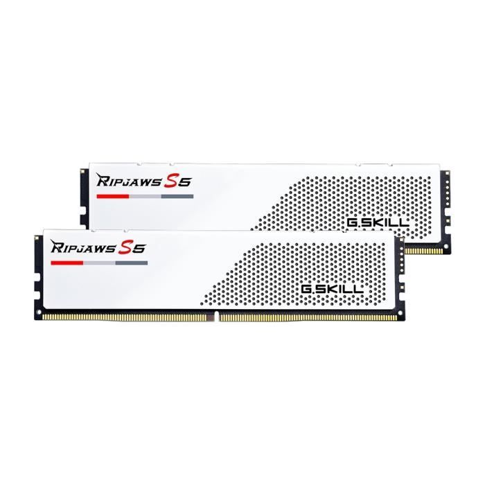 Module de mémoire G.SKILL RIPJAWS F5-6000J3040G32GX2-RS5W 64 Go DDR5 Dual-channel 6000 MHz