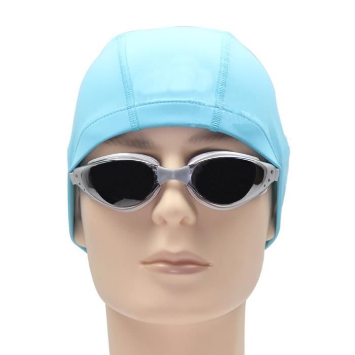 Bonnet De Bain Pour Piscine Homme Bonnets Natation Demelant Confortable Et Elastique Waterproof Bleu Clair Prix Pas Cher Cdiscount