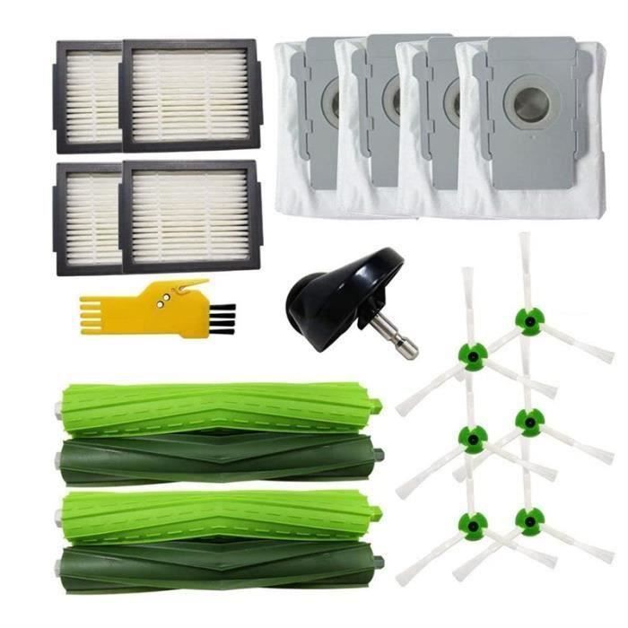 Kit Pièces De Rechange Pour Robot Aspirateur VersLife L6 - 4 Brosses Latérales, 4 Filtres HEPA, 4 Chiffons