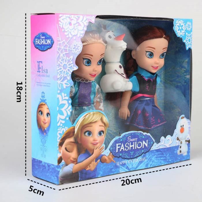 Princesse Anna Elsa Poupees Pour Les Filles Jouets 16 cm Petit En Plastique Bebe Poupees Congelad Cdiscount Jeux Jouets