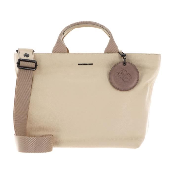 Sac Bandoulière Mandarina Duck Mellow Leather - Cuir Beige 'Papyrus' - Neuf Avec étiquettes - Modèle Crossover