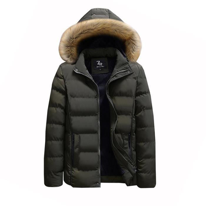 Doudoune homme Section Jeune etudiant Manteau Plus velours de Marque Vetement Masculin Bleu bleu Cdiscount Pret a Porter