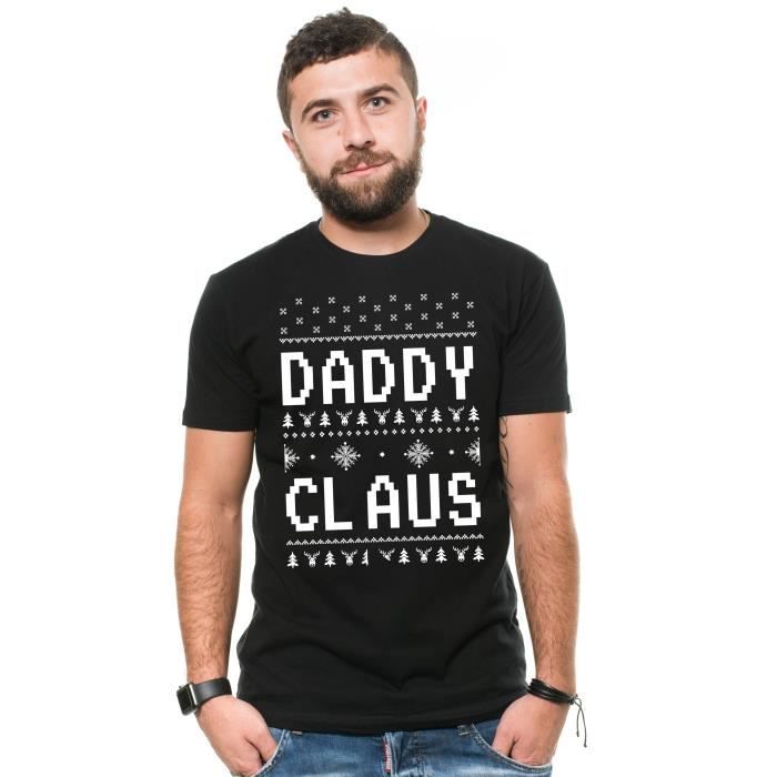 Cadeau Pour Papa Papa Noel T Shirt De Noel Cadeau De Noel Pour Pere Black Achat Vente T Shirt Cdiscount