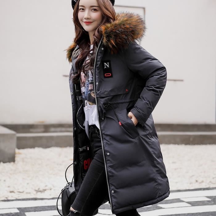 manteau hiver mi long femme