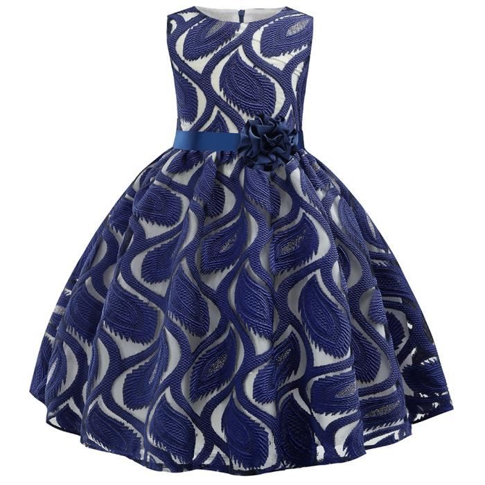 Robe bleu pour top petite fille