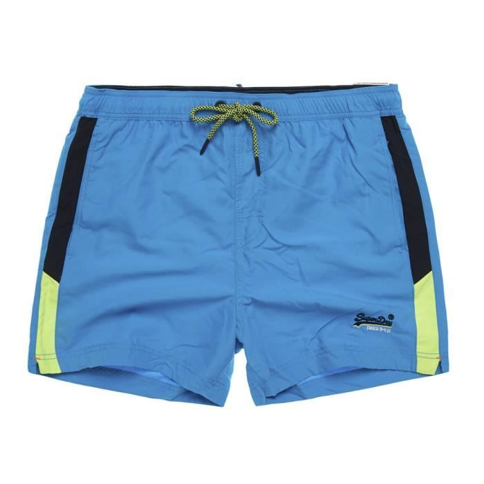 Beach Volley Swim Short De Bain Homme SUPERDRY Taille S Couleur BLEU Cdiscount Sport