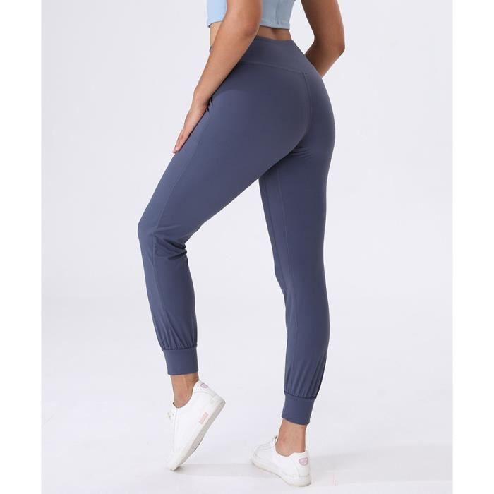 Pantalon Jogging Femme Taille Haute - Sport, Fitness, Yoga, Léger Et Confortable Avec Poches, Coupe Ample