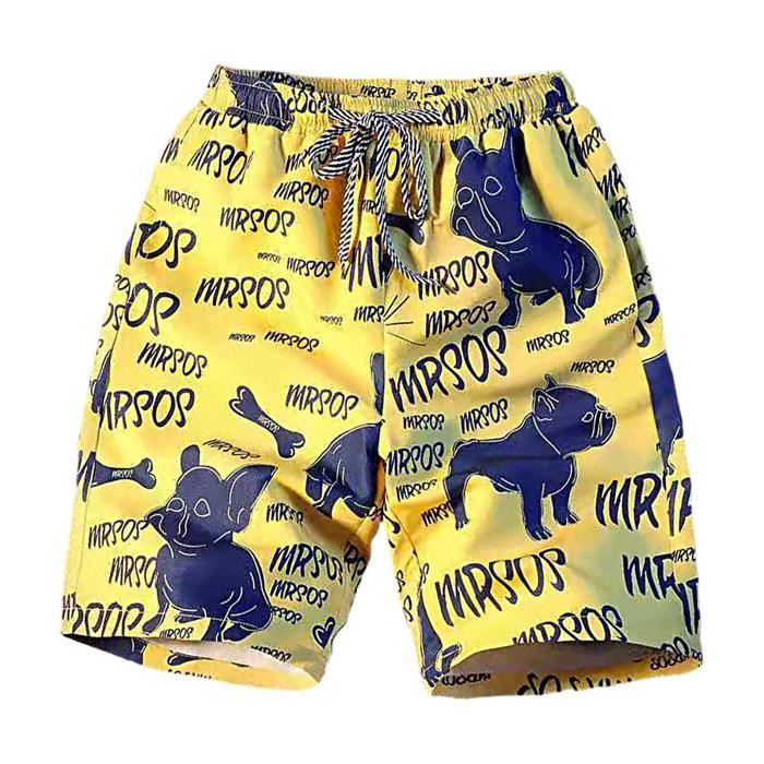 Short De Bain Garçon Quiksilver 16 Ans - Noir Imprimé - Neuf Avec étiquettes
