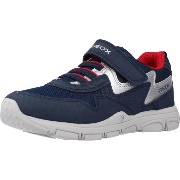 Geox Basket Geox J Torque J267NA Marine - Garçon - Enfant - Bleu - Synthétique - Lacets