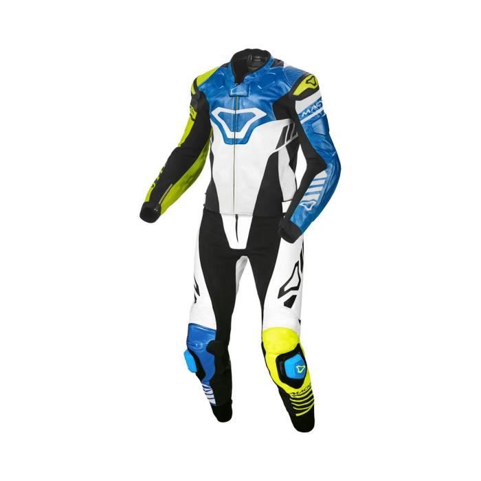 Combinaison moto 2 pièces Macna Tracktix - fluorescent yellow - 3XL