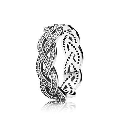 Anneau femme - PANDORA - 190913CZ-14 - Argent - 162 zircones transparentes - Hauteur 14