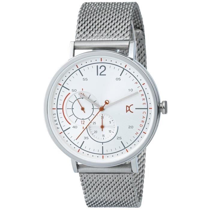 Montre - PIERRE CARDIN - Bonne Stride CBN.3021 - Quartz - Homme - Blanc - Maille milanaise