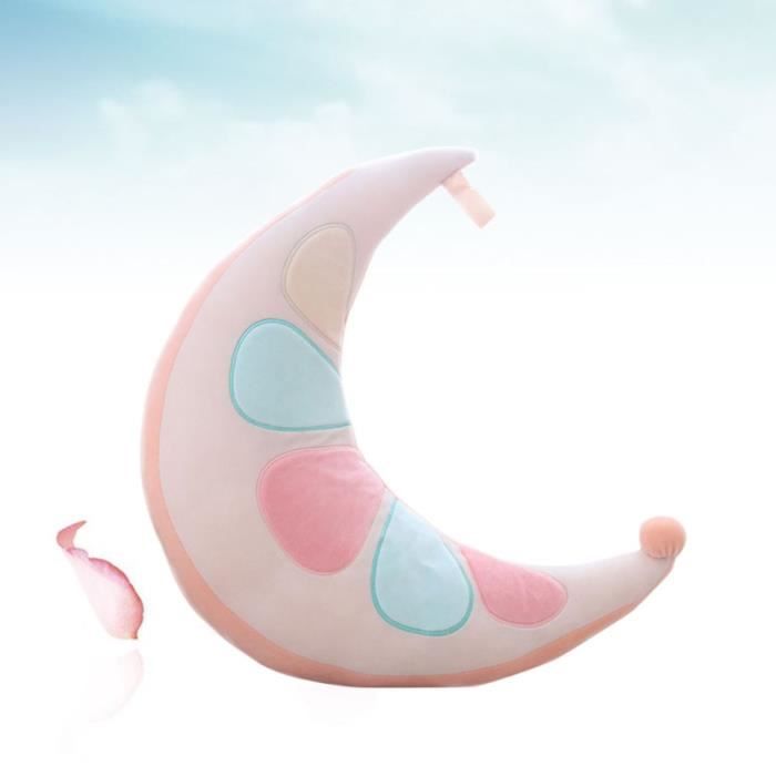 Coussin D Allaitement En Forme De Lune En De Avec Un Motif Orange Pour Enfant En Bas Age Destine A Proteger La Tete De Lit Bebe Cdiscount Pret A Porter