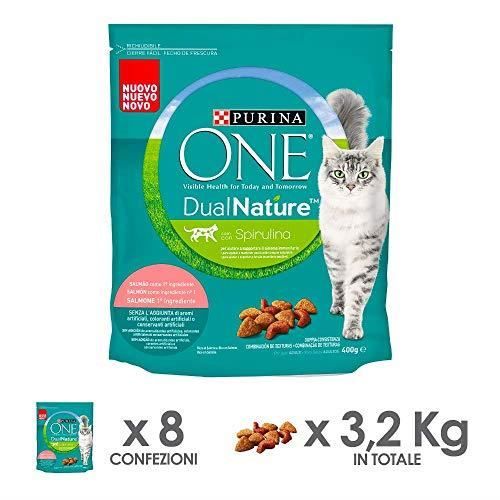 Meilleurs prix pour Croquettes Chat Adult - PURINA ONE - Riche en Saumon - Avec Spiruline Naturelle - Moins de 1 kg