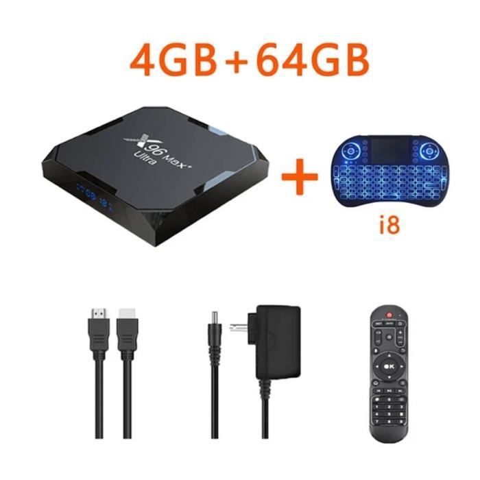 Box TV Smart - RNCYN - X96Max Plus - Android 11 - 8K - 4GB RAM - 64GB ...