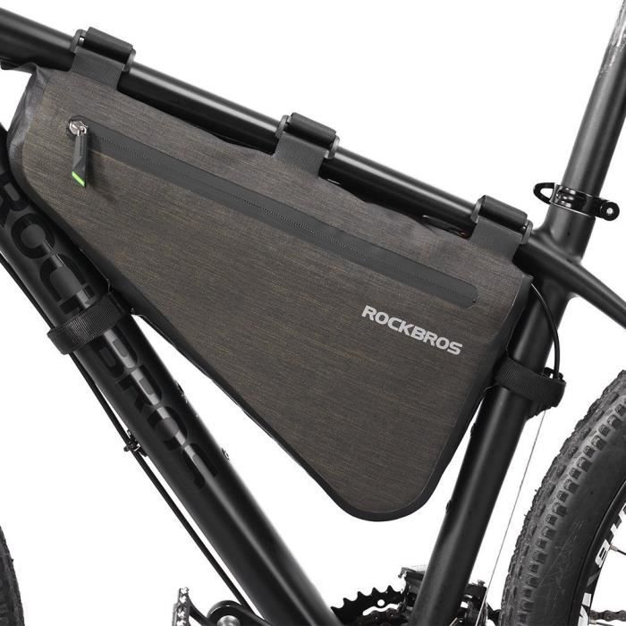 Rock Brothers Impermeable Velo Mini Pompe Outil Sac De Velo Haut Tube Cadre Sac Blac Sports Vacances Sacs Sacoches