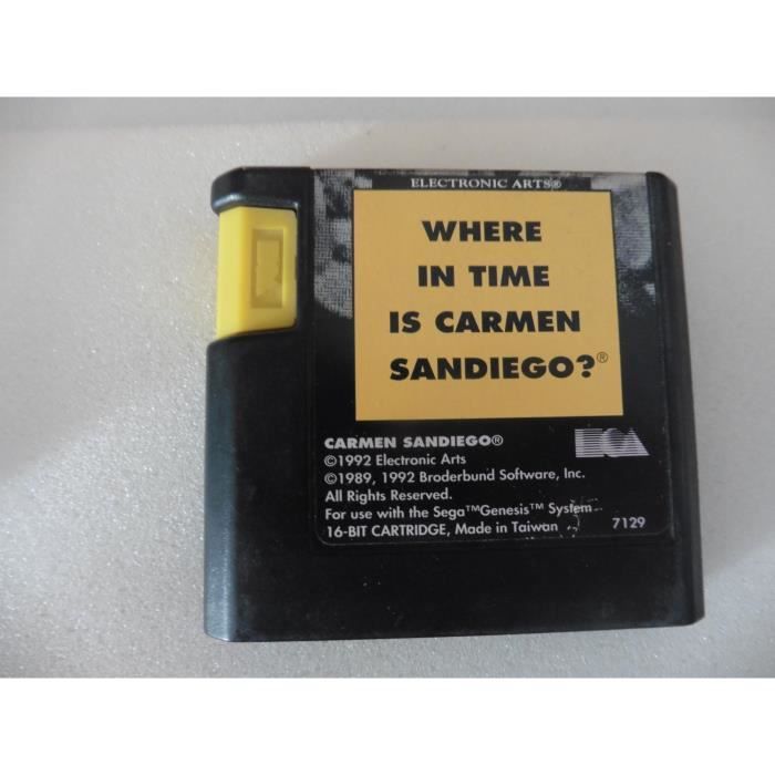 Sega Where In Time Is Carmen Sandiego Megadrive