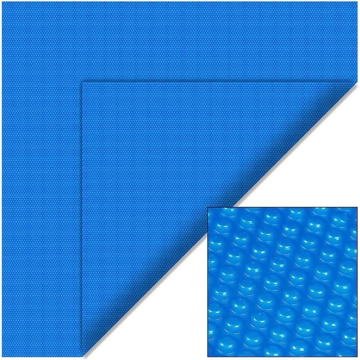 Bâche à Bulles Solaire Ronde 5 M – Couverture Piscine 140 µ PE Noire, Chauffage Solaire Économique & Protection Débris