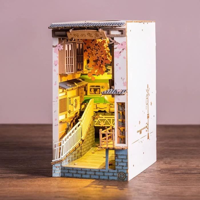 RoWood DIY Book Nook Kit - Puzzle 3D Maquette de Booknook eois a