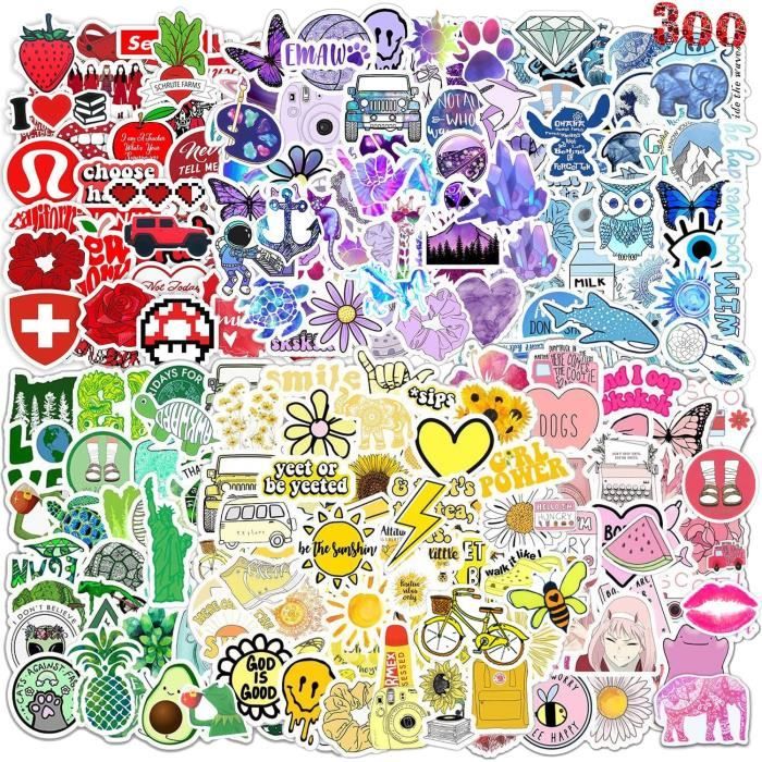 Lot De 54 Autocollants Graffiti Pirate - Vinyle Étanche - Pour Voiture, Moto, Skate, Ordinateur - Déco DIY