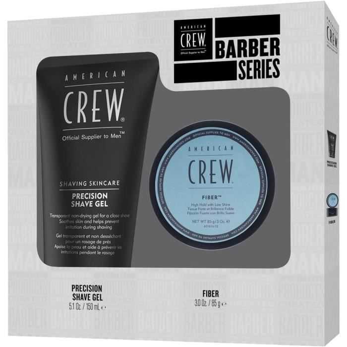 AMERICAN CREW Coffret Barber Series Gel de Ra Précision 150 ml + Cire ...