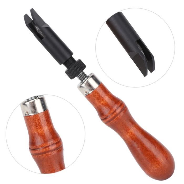 Andraw Groover En Cuir Facile à Transporter, Longue Durée De Vie Groover De Couture Facile à Utiliser, Ceintures D'amateurs De Longue Durée