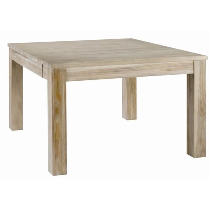 Table A Manger Carree A Rallonge En Teck Teinte Achat Vente