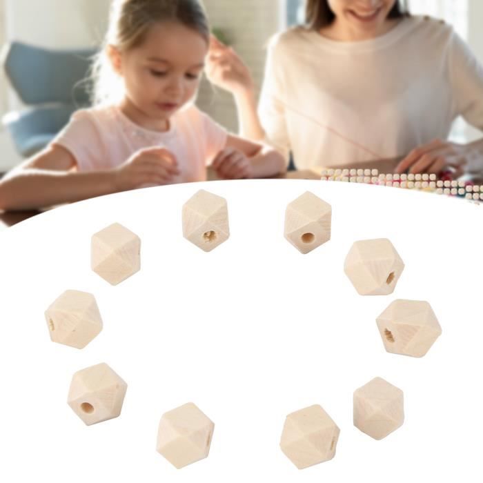 Perles En Bois 8 Mm – Lot De 100 – Colorées – Pour Création Bijoux DIY – Loisirs Créatifs