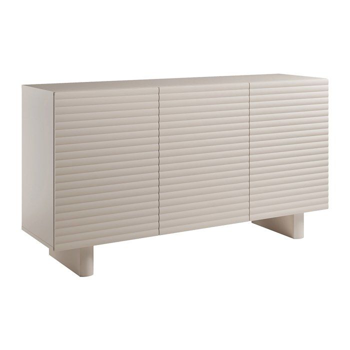 Buffet avec 3 portes en MDF - Beige - LUDIMA Buffet avec 3 portes en MDF - Beige - LUDIMA