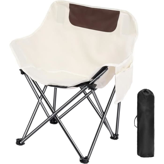 Chaise De Camping Pliante Ultra Légère - Portative, Parfaite Pour Voyage Et Extérieur