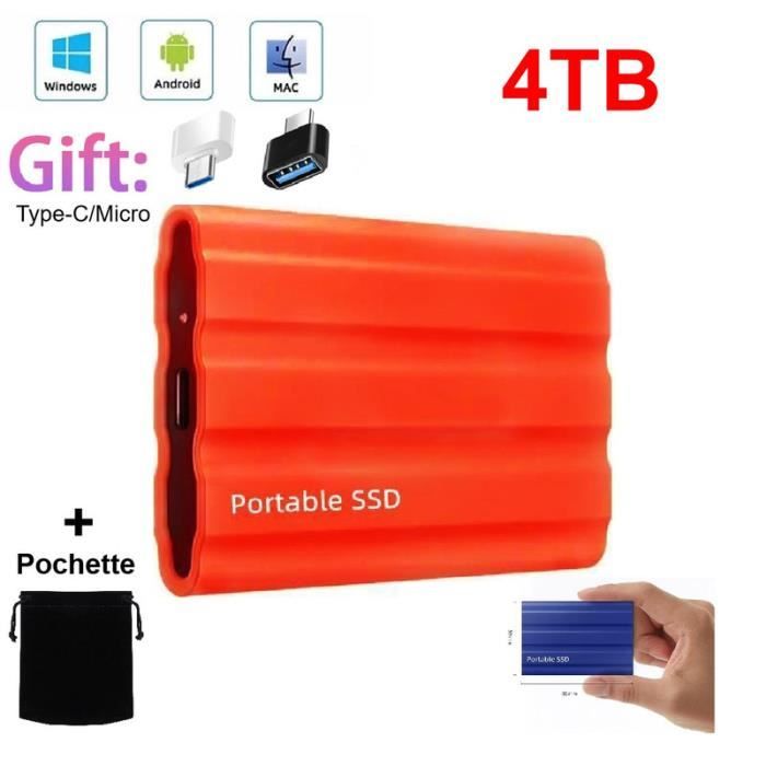 Disque dur externe portable SSD SANDISK Extreme Portable - 4To