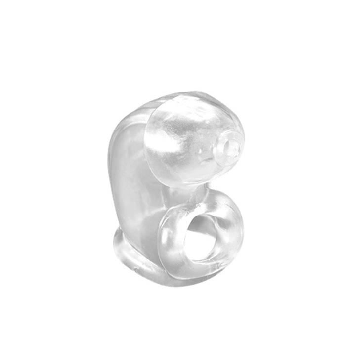 Gaine Pénienne Texturée Transparente LOVE AND VIBES, Taille M (15.0 Cm), En TPR Doux