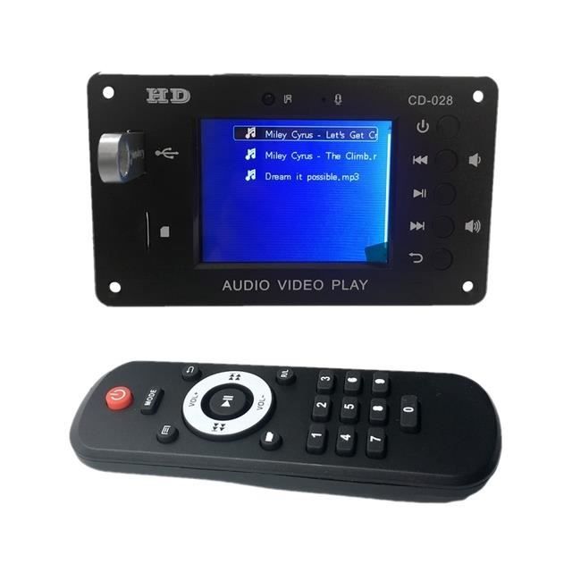 Retoo Carte De Décodeur Audio De Voiture Bluetooth Avec Télécommande