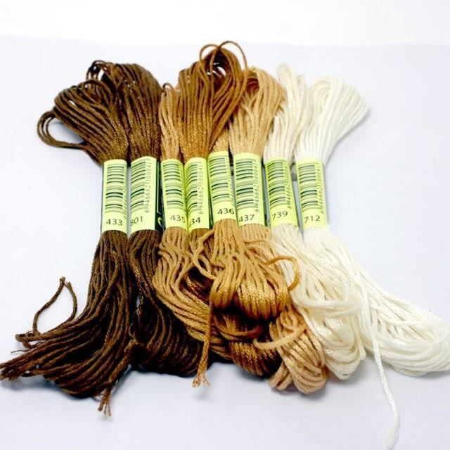 Fil à Broder DMC Coton Torsadé - Écheveau Couleur 3808 - 100% Coton - Lavable à 60°C - Pour Broderie, Point De Croix, Loisirs Créatifs