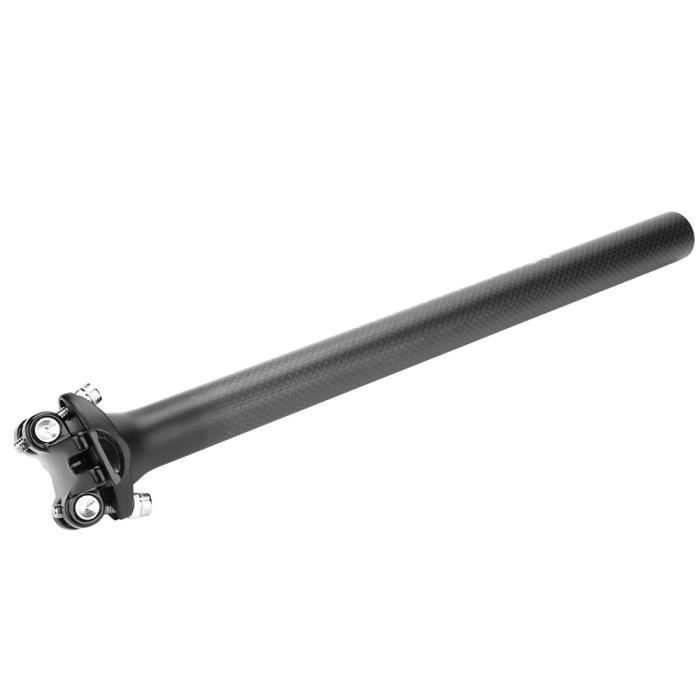 Tige De Selle Carbone ASIACOM – 450 Mm, Diamètres 25.4/27.2/30.8/31.6 Mm, Noire