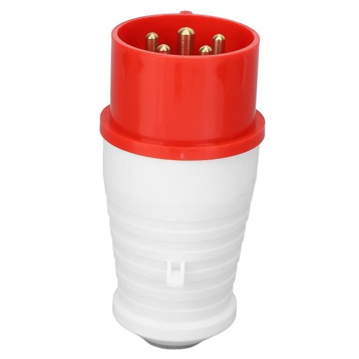 Prise Industrielle 5 Broches IP44 - 16A 220-380V - Étanche Et Robuste - Pour Camping-car, Chantier, Extérieur - 8