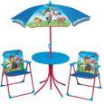 Fun House Pat Patrouille salon de jardin composé d'une table, de 2 chaises pliables et un parasol pour enfant-1